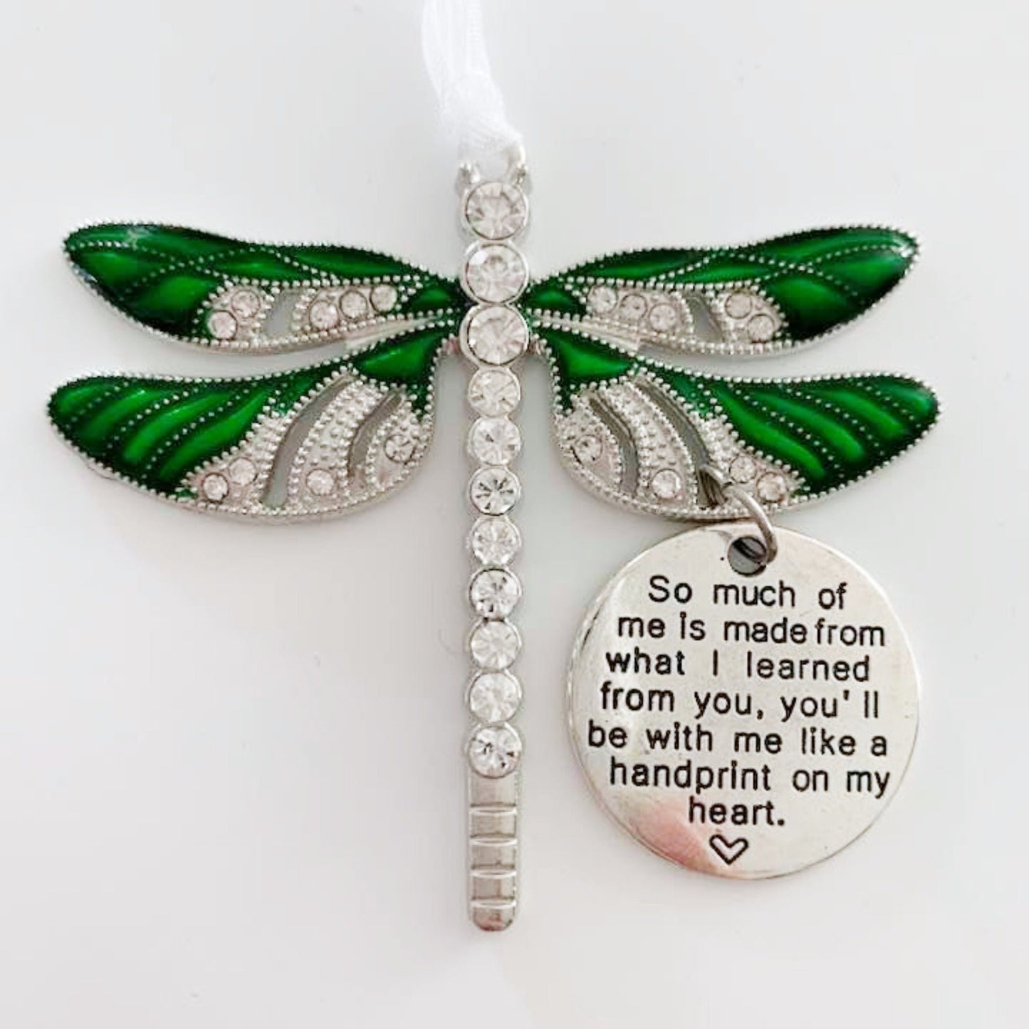 Dragonfly Memorial Pendant - Deluxe 7 colours to choose from Rear View Mirror Accessory, necklace