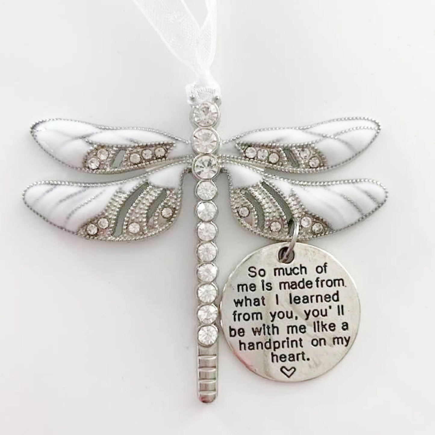 Dragonfly Memorial Pendant - Deluxe 7 colours to choose from Rear View Mirror Accessory, necklace