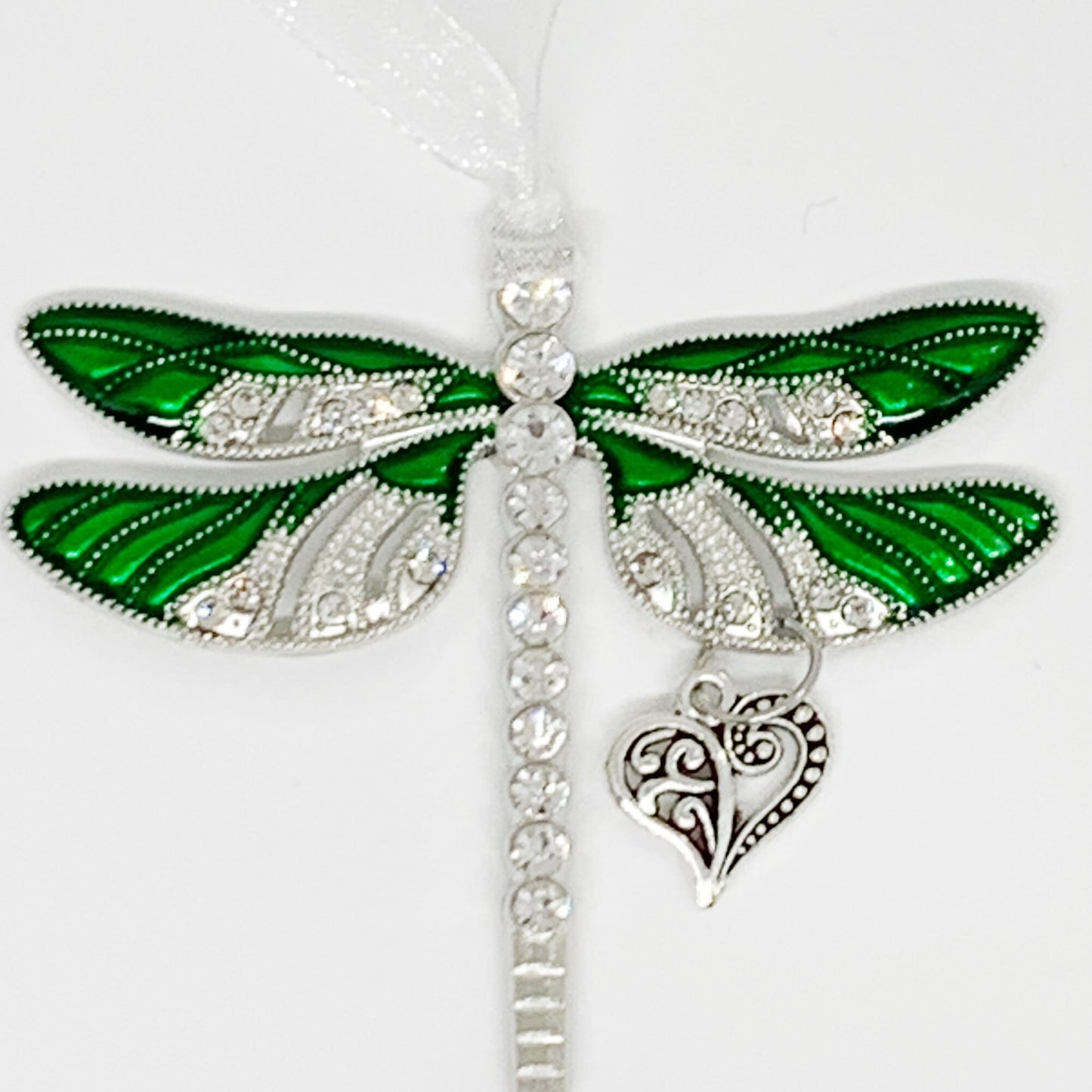 Dragonfly Heart Charm Pendant