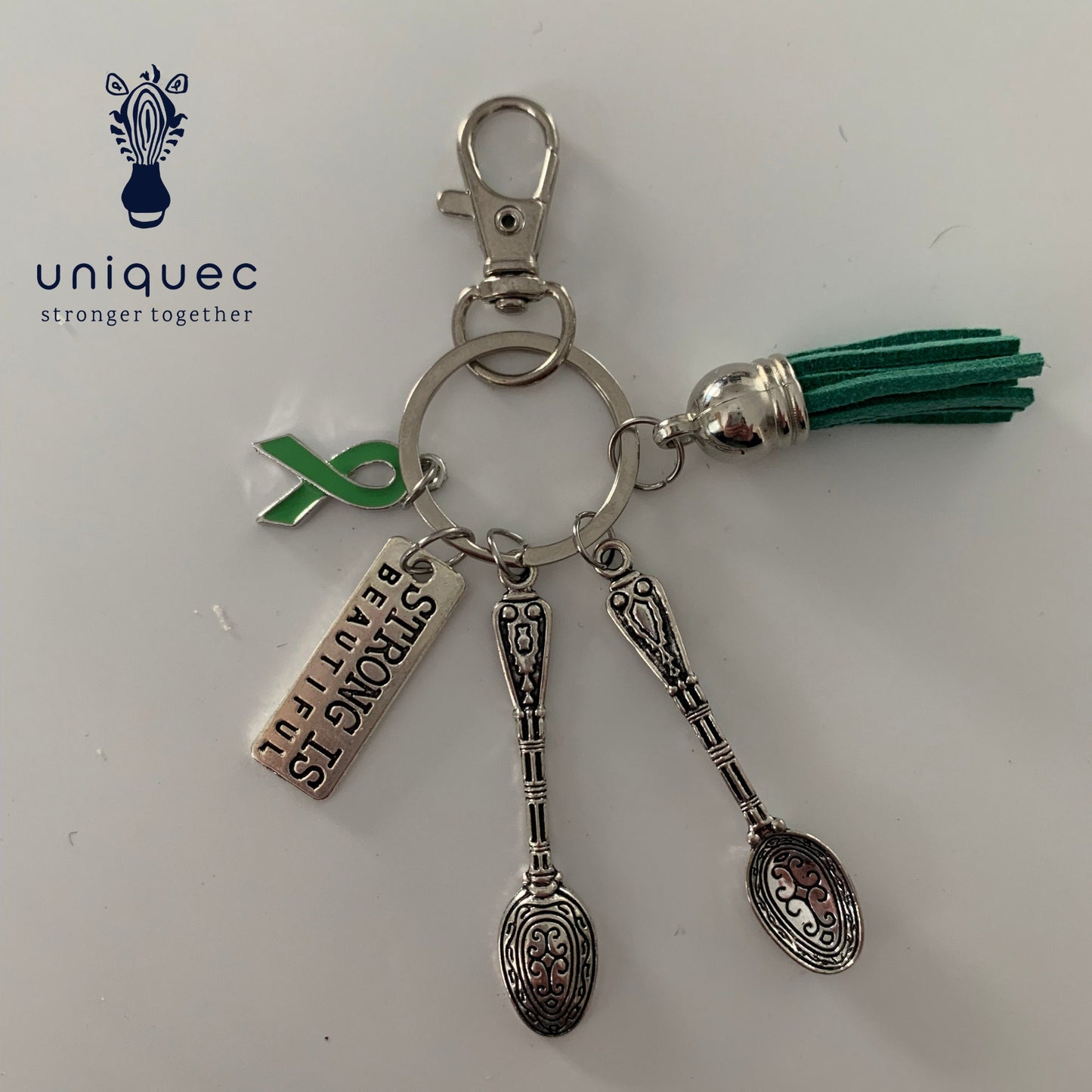 Strong Is Beautiful Spoonie Keychain Collection Backpack charms Accessories Awareness Keychain