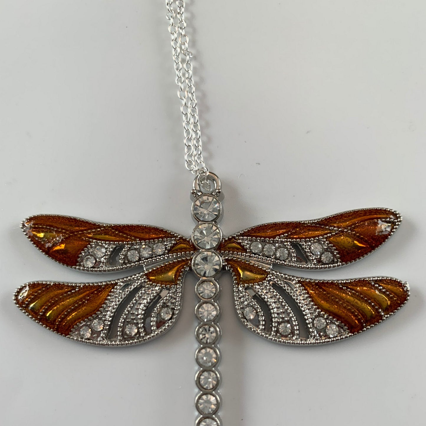 Copper Dragonfly and Baby Keepsake Pendant