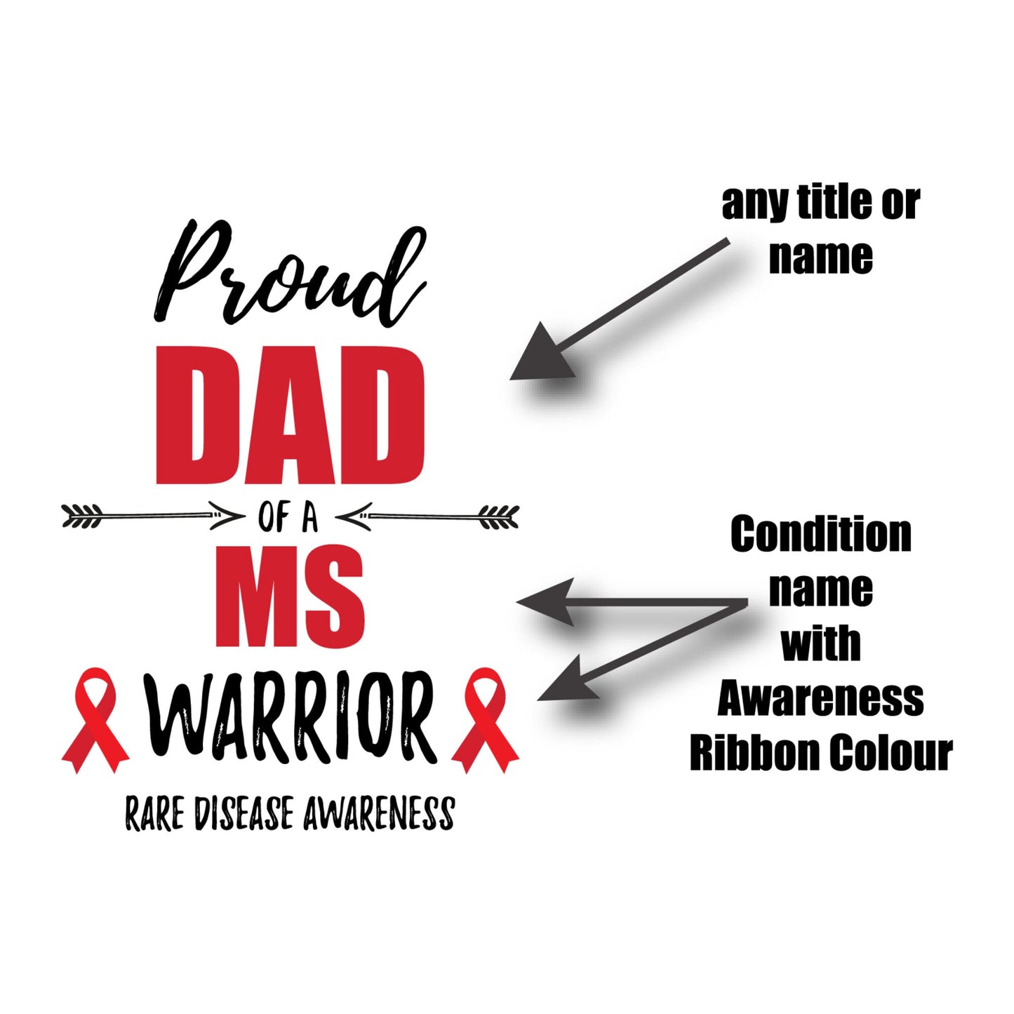 Proud Dad of a Tubie Warrior 15 oz Mug - Custom Colours and Name