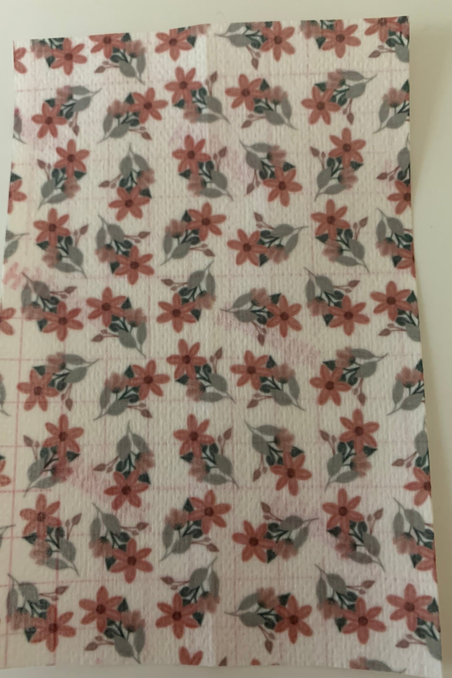 Red Flowers Tubie Tape