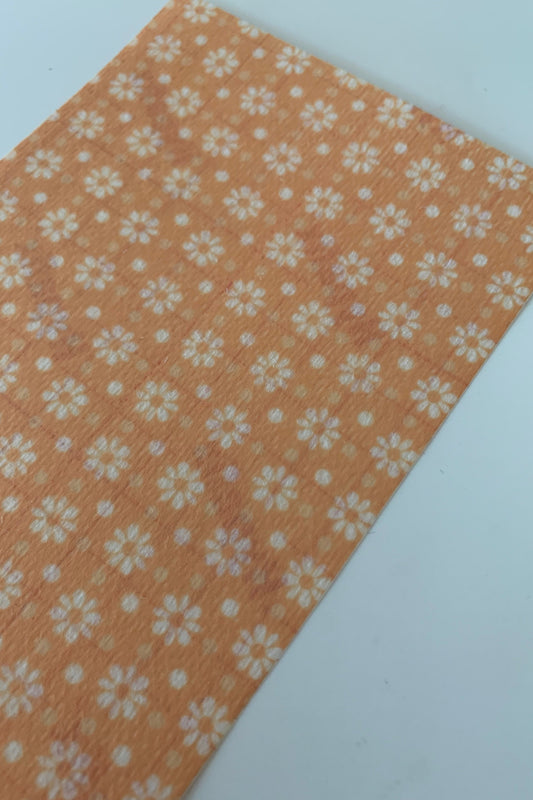 Retro Flower Peach Tubie Tape