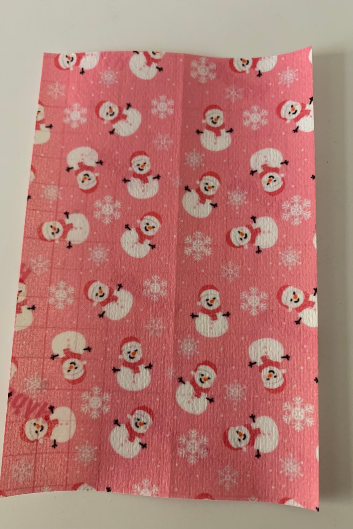 Pink Snowman Tubie Tape