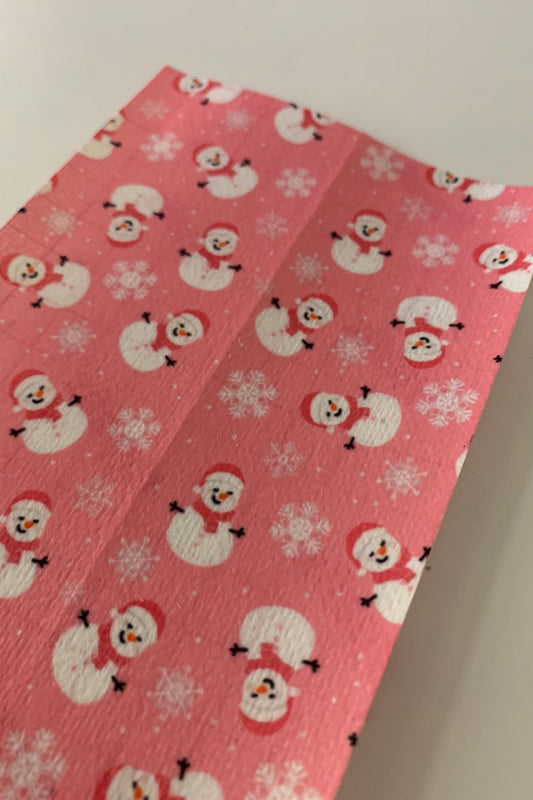 Pink Snowman Tubie Tape