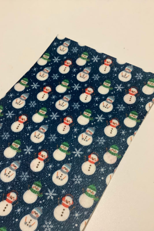 Snowmen on Blue Tubie Tape