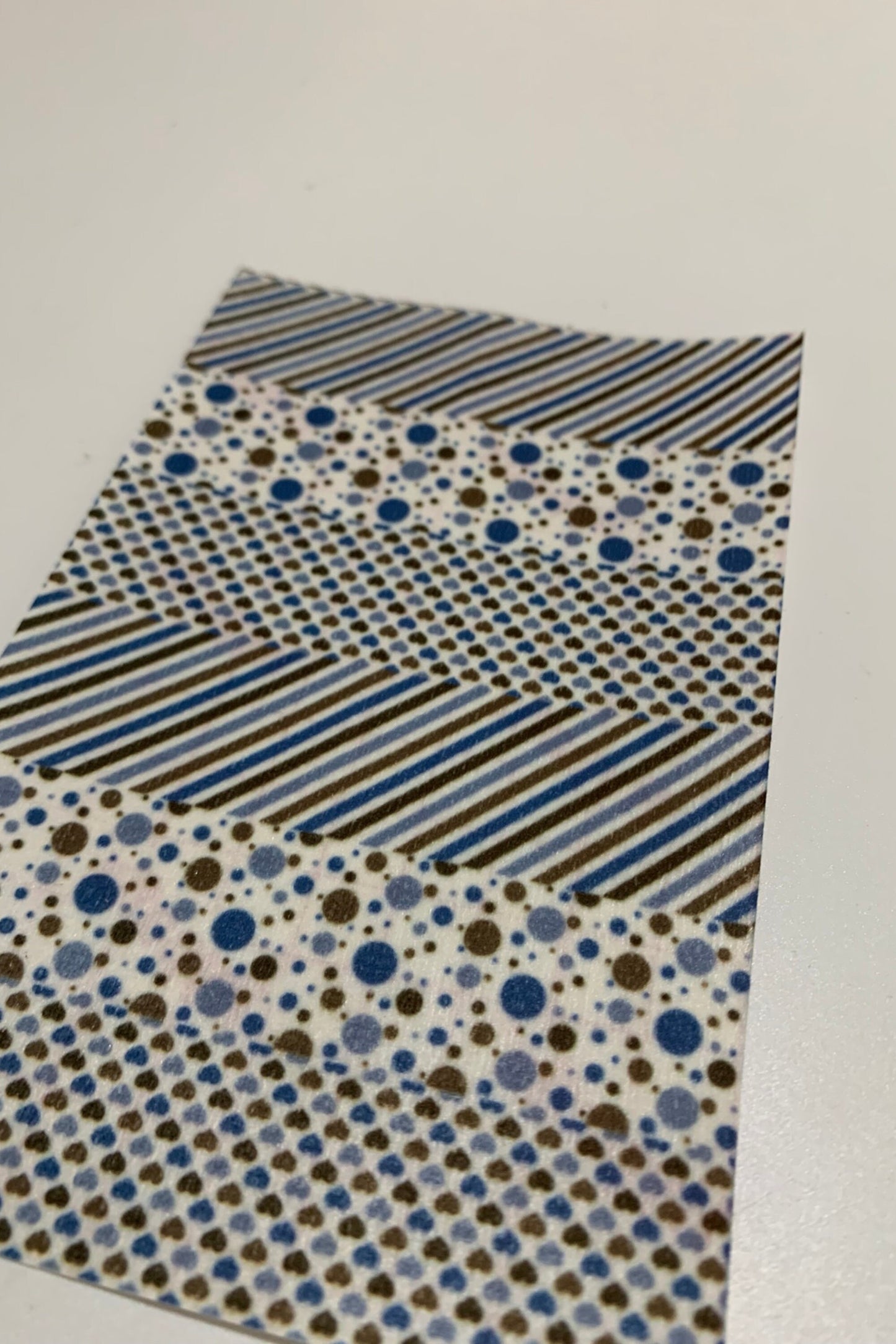 Pink or Blue and Chocolate Patterns Tubie Tape