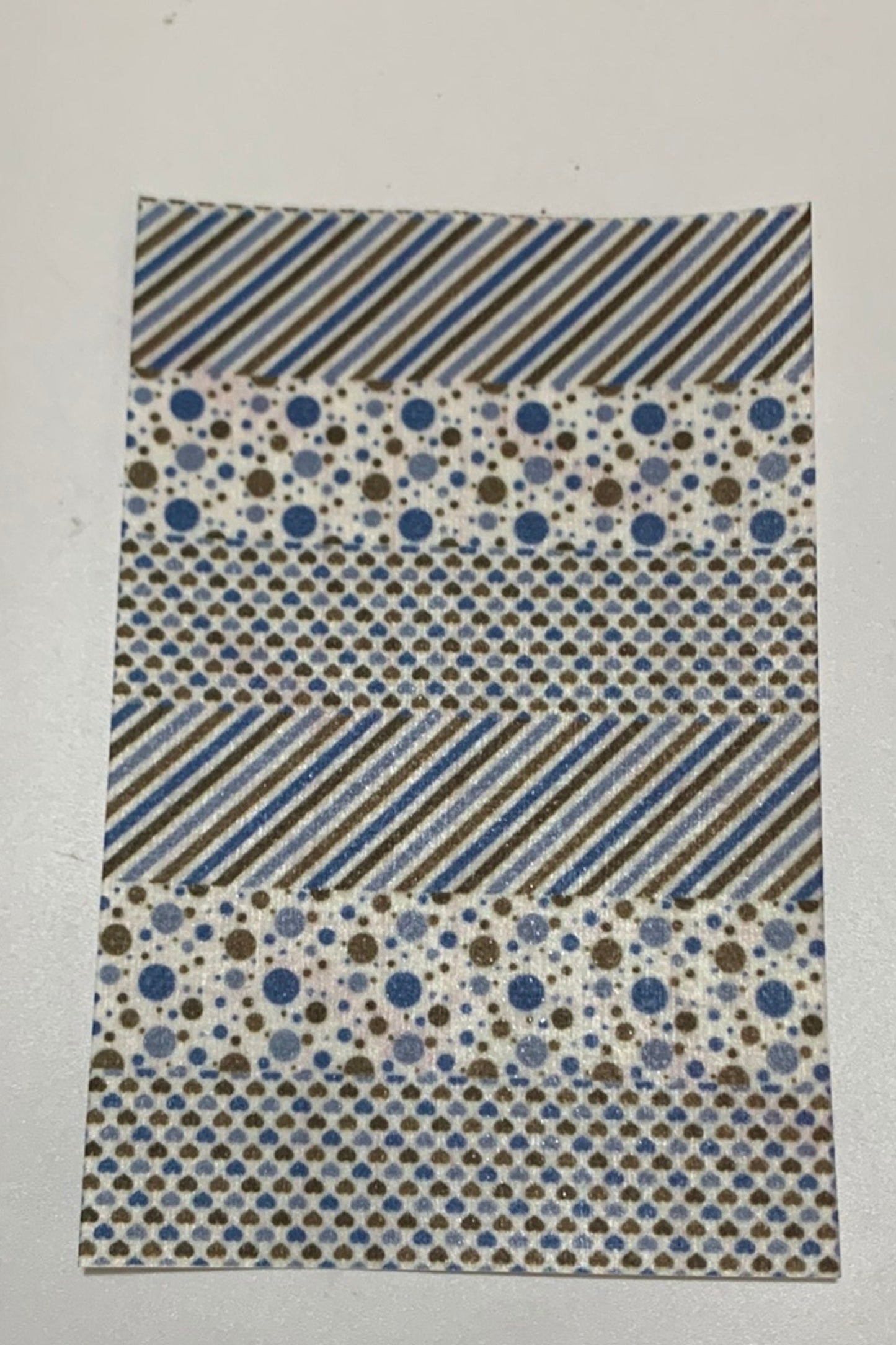 Pink or Blue and Chocolate Patterns Tubie Tape