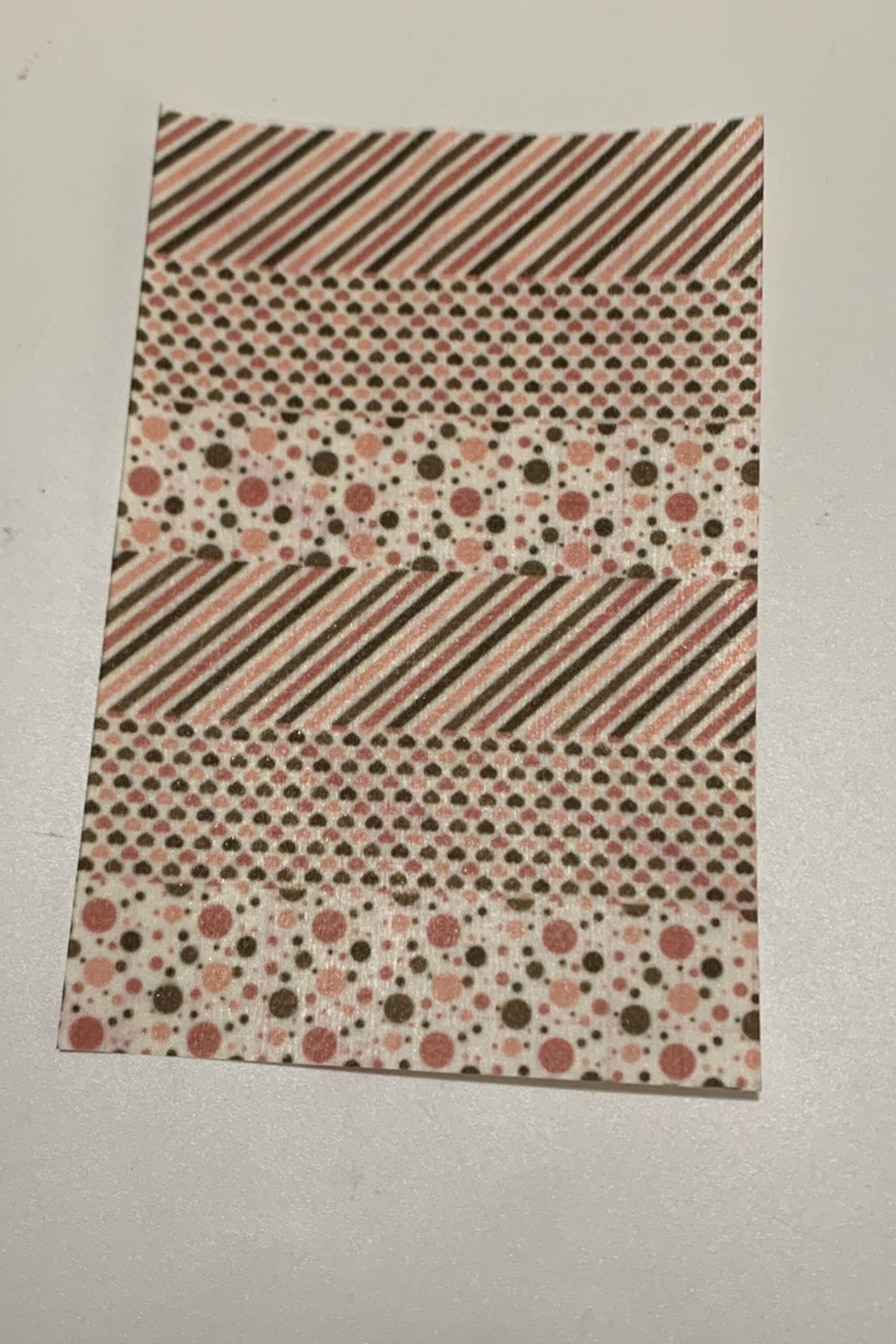 Pink or Blue and Chocolate Patterns Tubie Tape