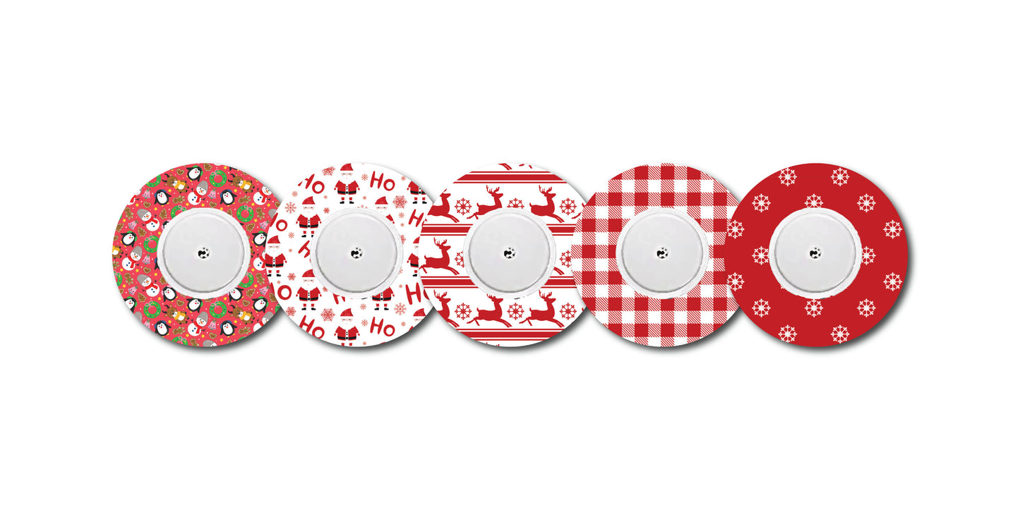 Free Style Libre Christmas Theme Patch Bundle for Freestyle LIbre, Dexcom, Omnipod Continuous Glucose Monitor patches and stickers