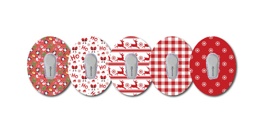 Dexcom G6 Christmas Theme Patch Bundle  for Freestyle LIbre, Dexcom, Omnipod Continuous Glucose Monitor patches and stickers