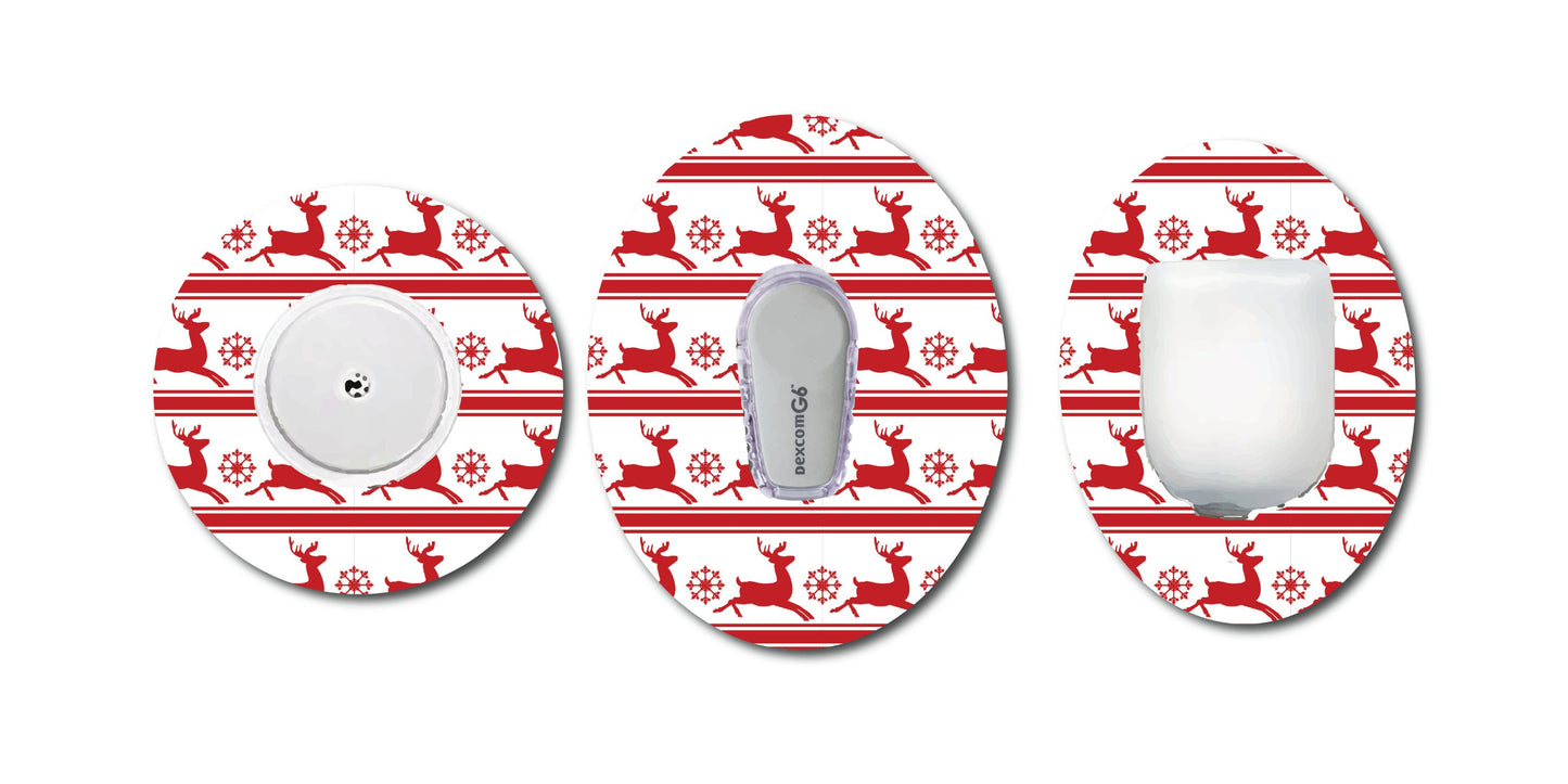 Dexcom G6 Christmas Theme Patch Bundle for Freestyle LIbre, Dexcom, Omnipod Continuous Glucose Monitor patches and stickers