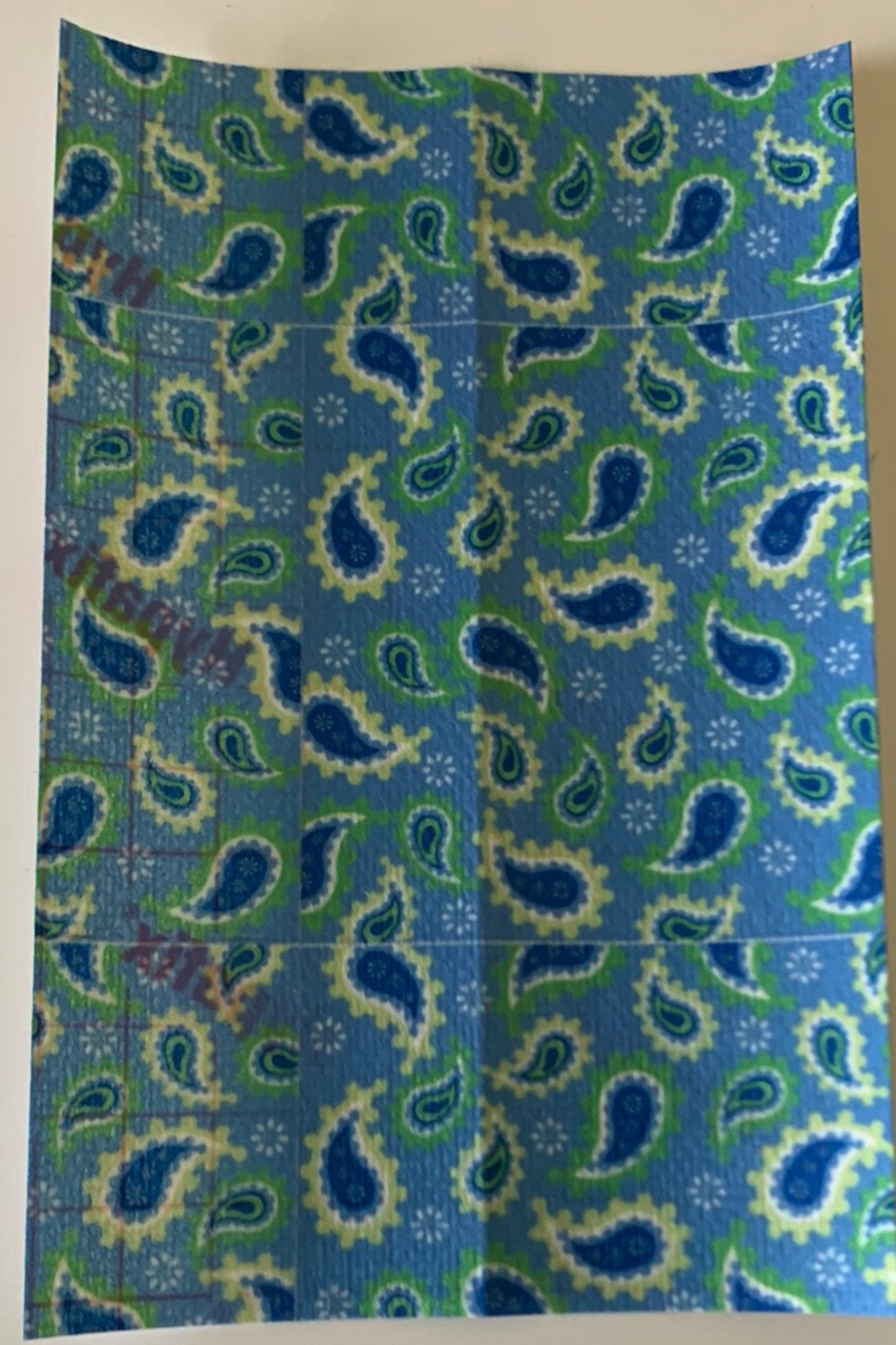 Blue Paisley Squares Tubie Tape