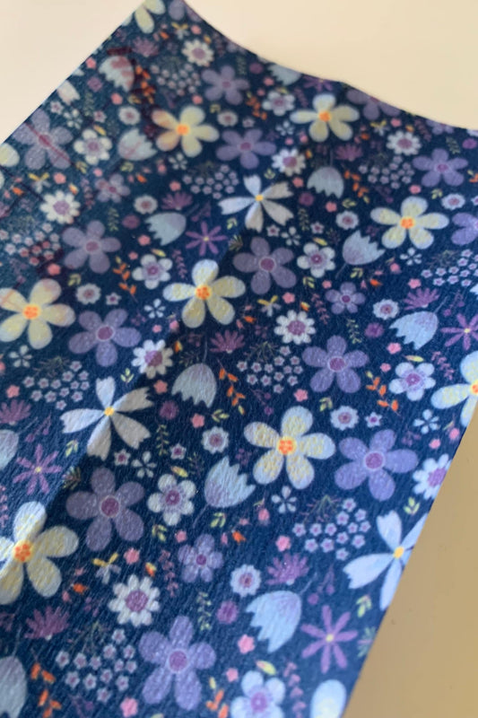 Spring Flowers on Blue Tubie Tape