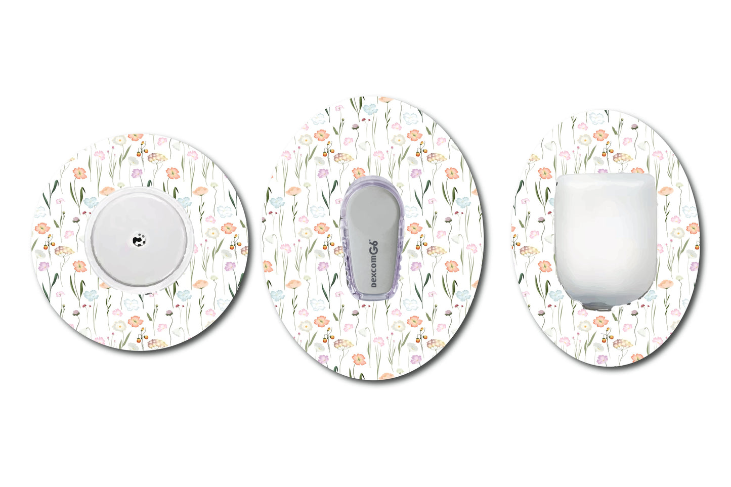 Wildflower Collection Bundle for Freestyle LIbre, Dexcom, Omnipod Continuous Glucose Monitor Patches, Individual or 5 pack