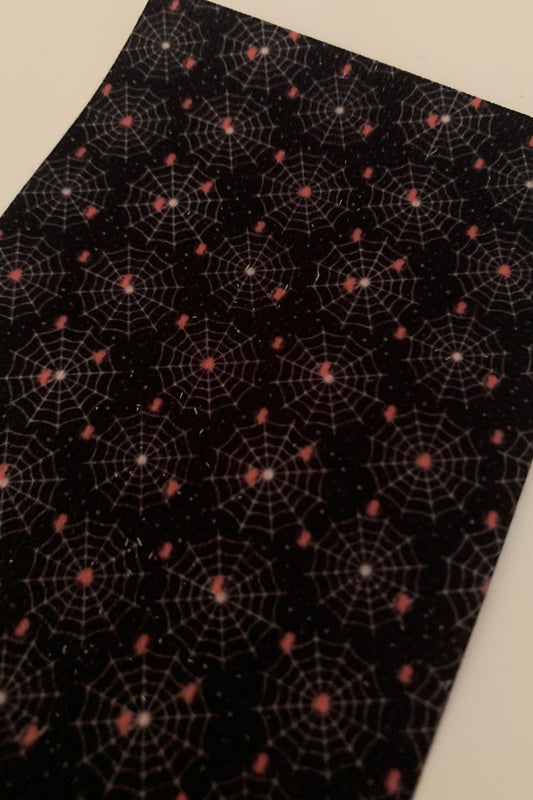 Spiders Webs on Black Tubie Tape