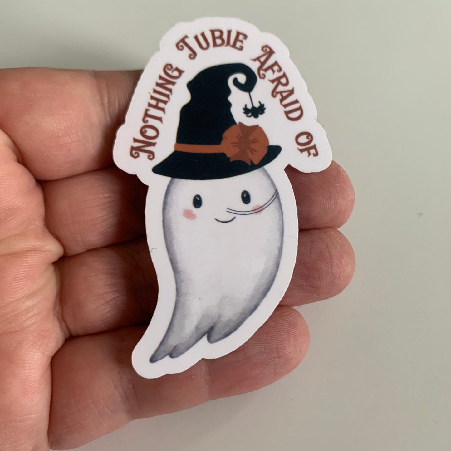 Nothing Tubie Afraid Of Ghost Witch NG-Tube Sticker