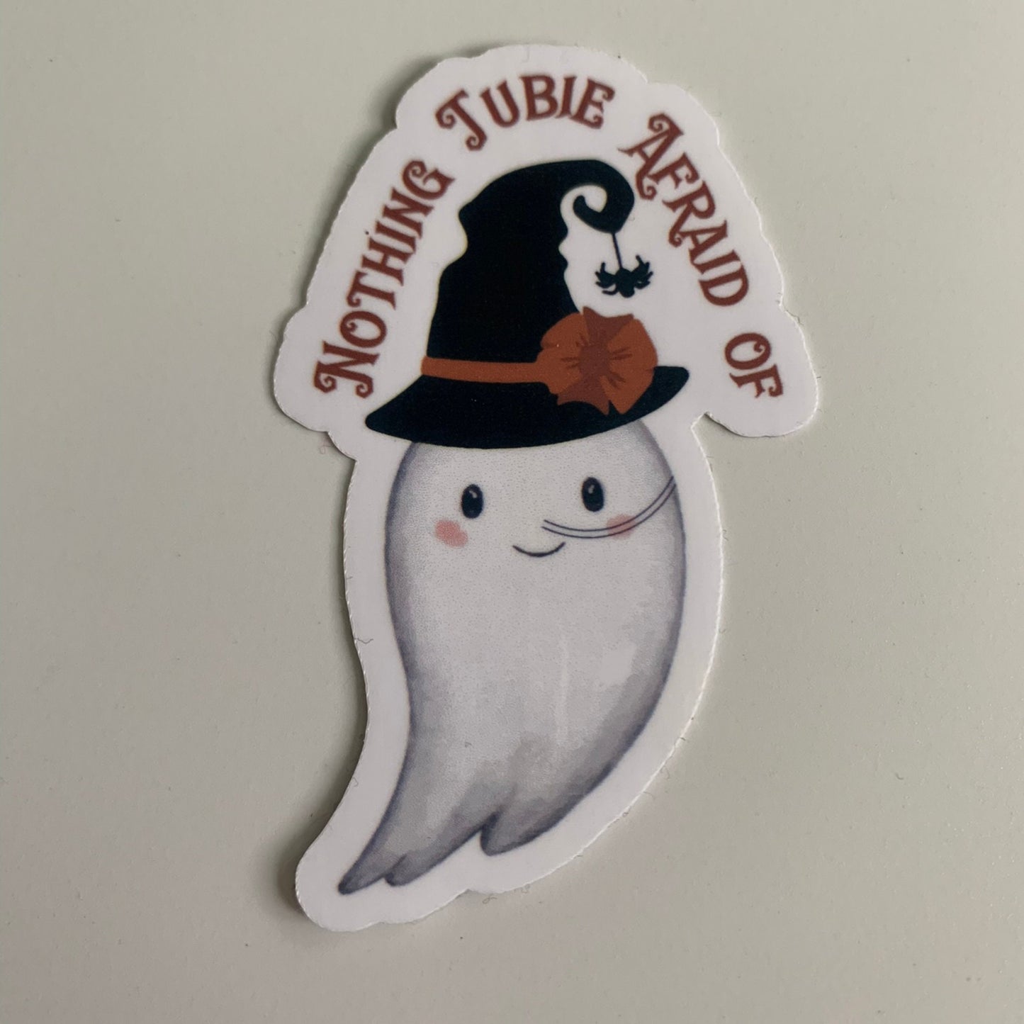 Nothing Tubie Afraid Of Ghost Witch NG-Tube Sticker