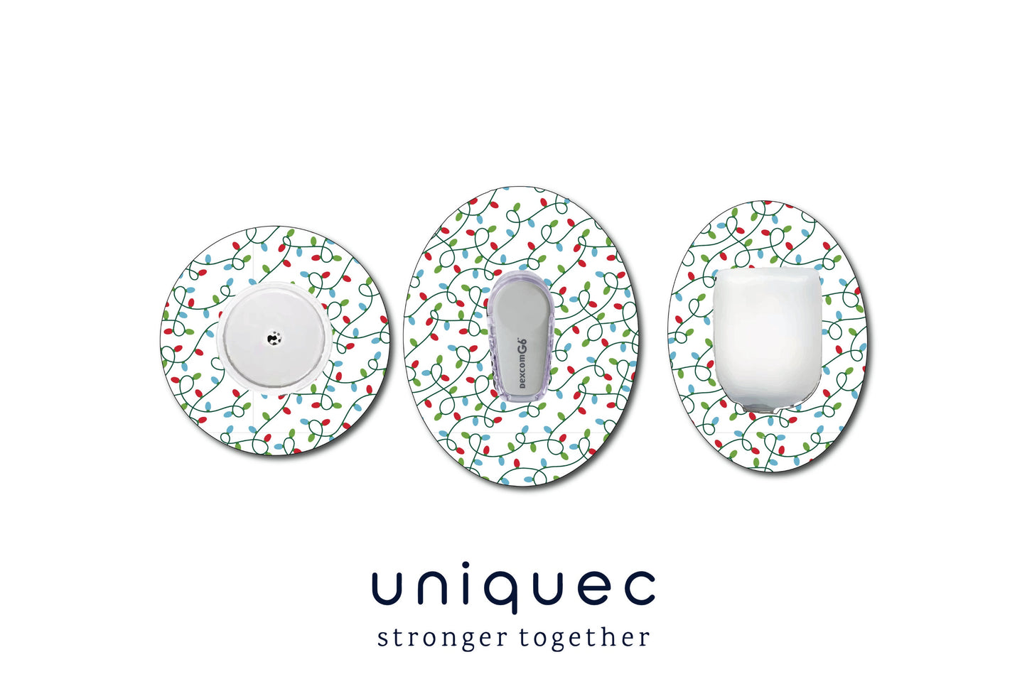 Christmas Lights CGM patch for Freestyle LIbre, Dexcom, Omnipod Continuous Glucose Monitor patches and stickers