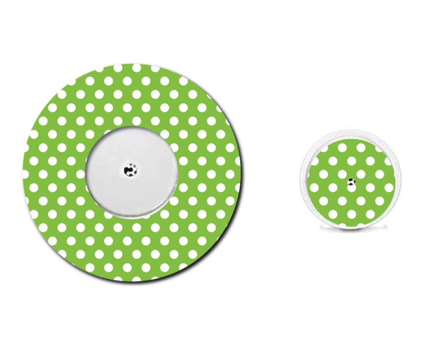 Green Polka Dots CGM Patch
