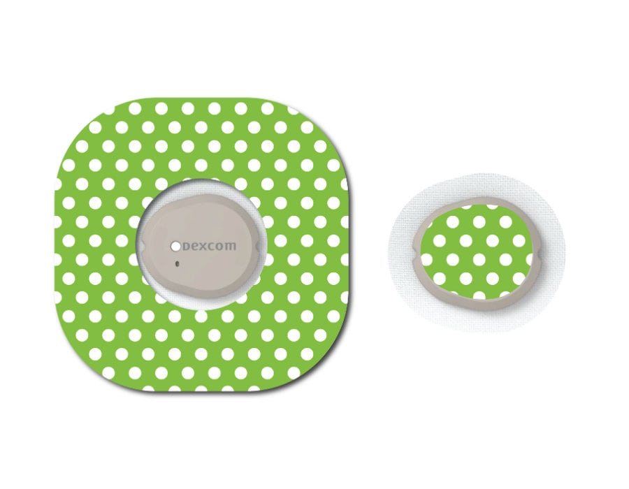 Green Polka Dots CGM Patch