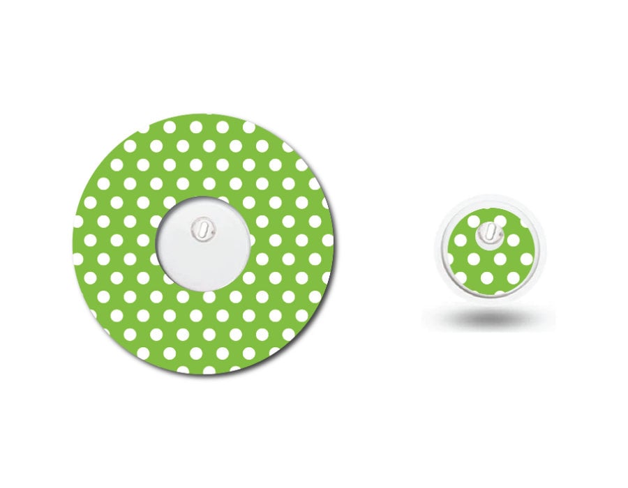 Green Polka Dots CGM Patch