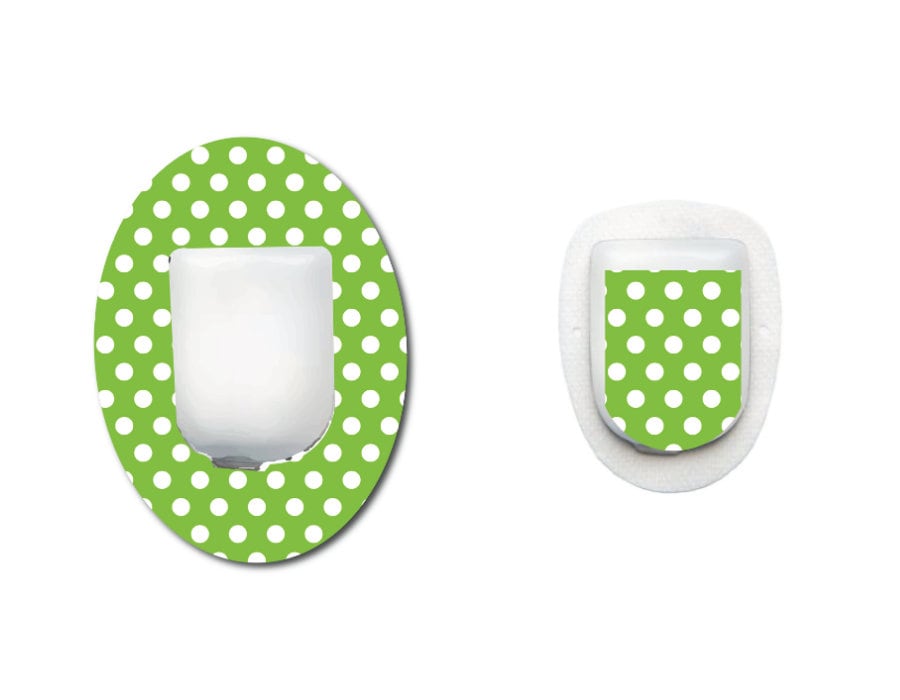 Green Polka Dots CGM Patch