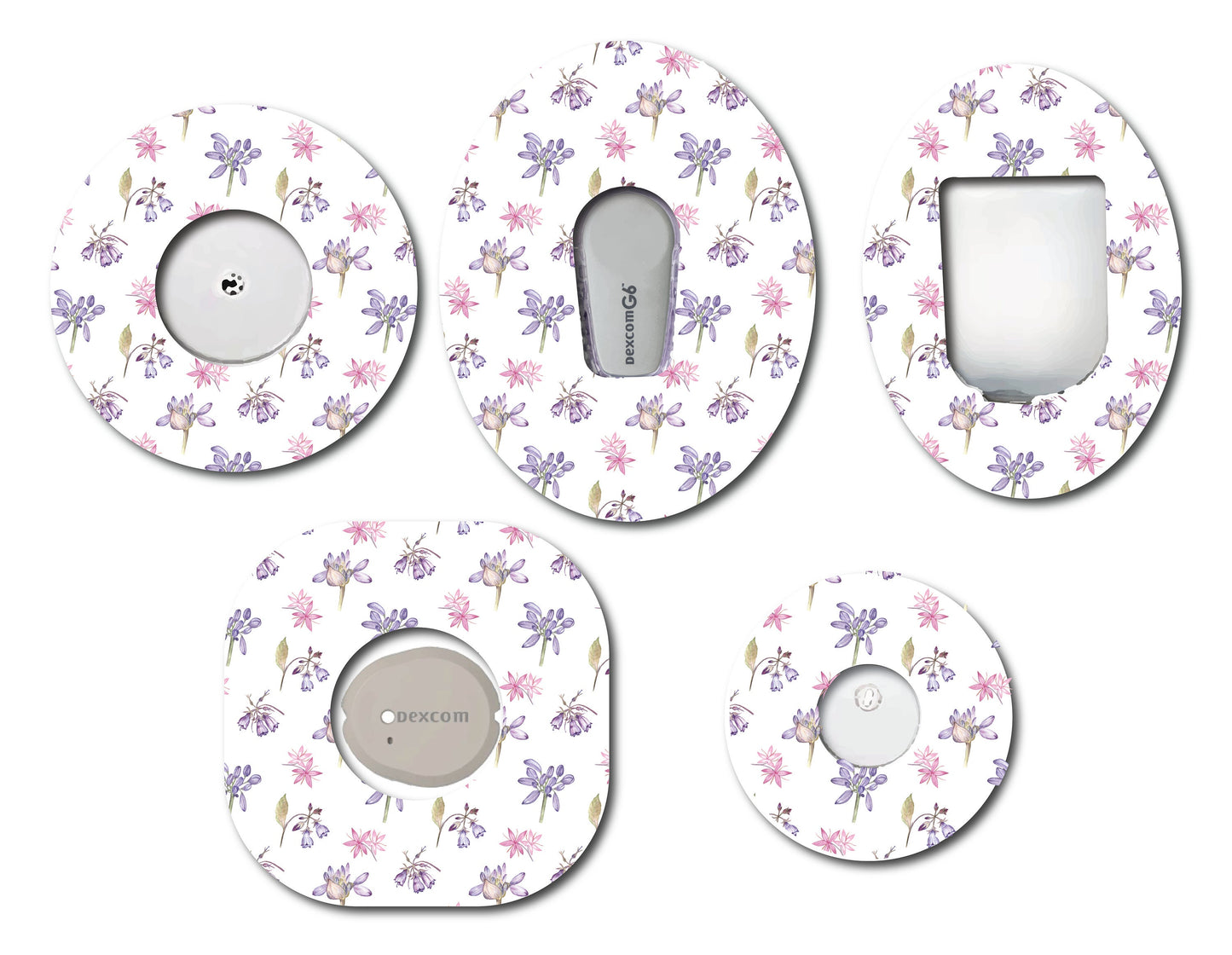 English Garden CGM patch for Freestyle LIbre, Dexcom, Omnipod Continuous Glucose Monitor patches and stickers
