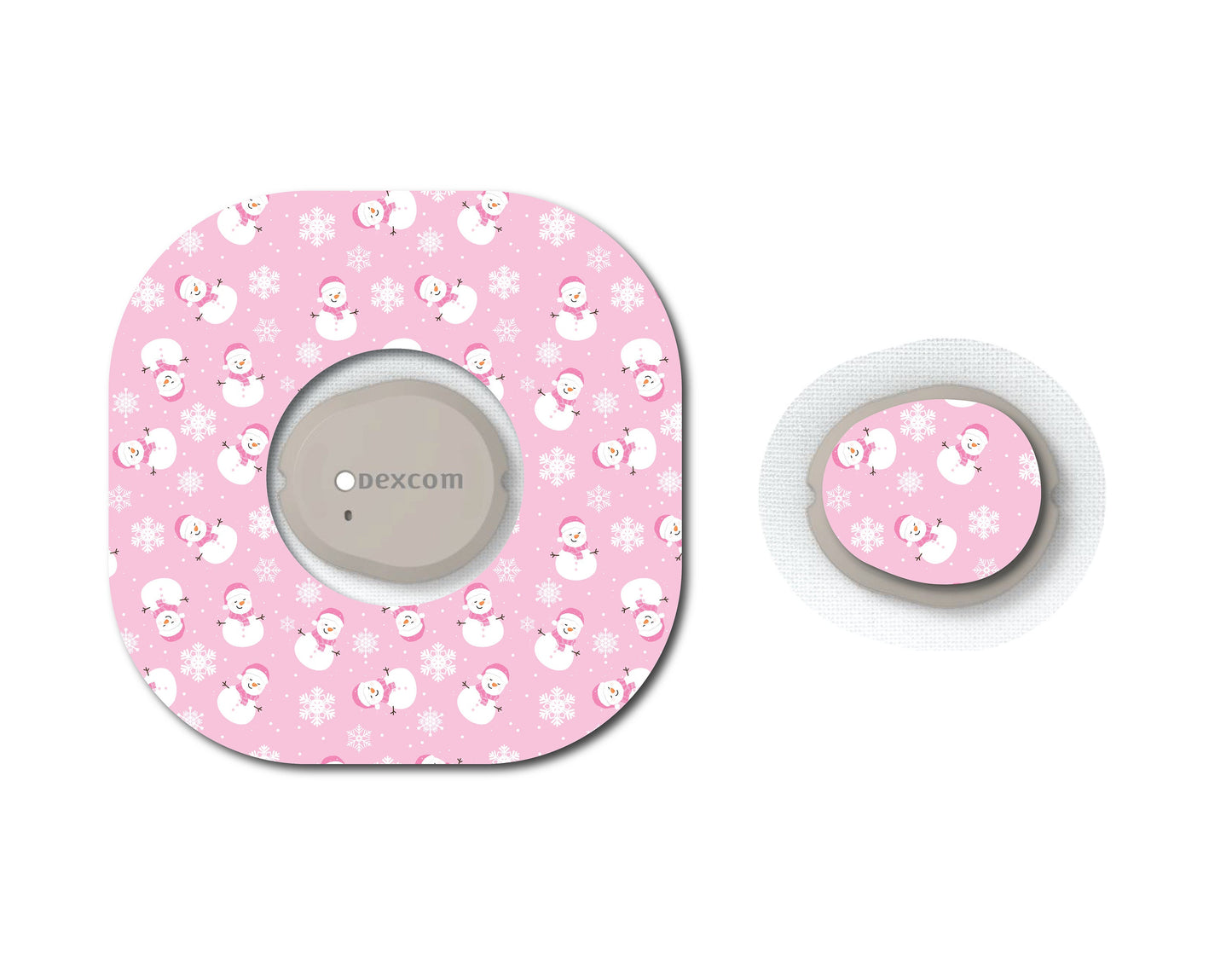 Pink Snowmen CGM Set