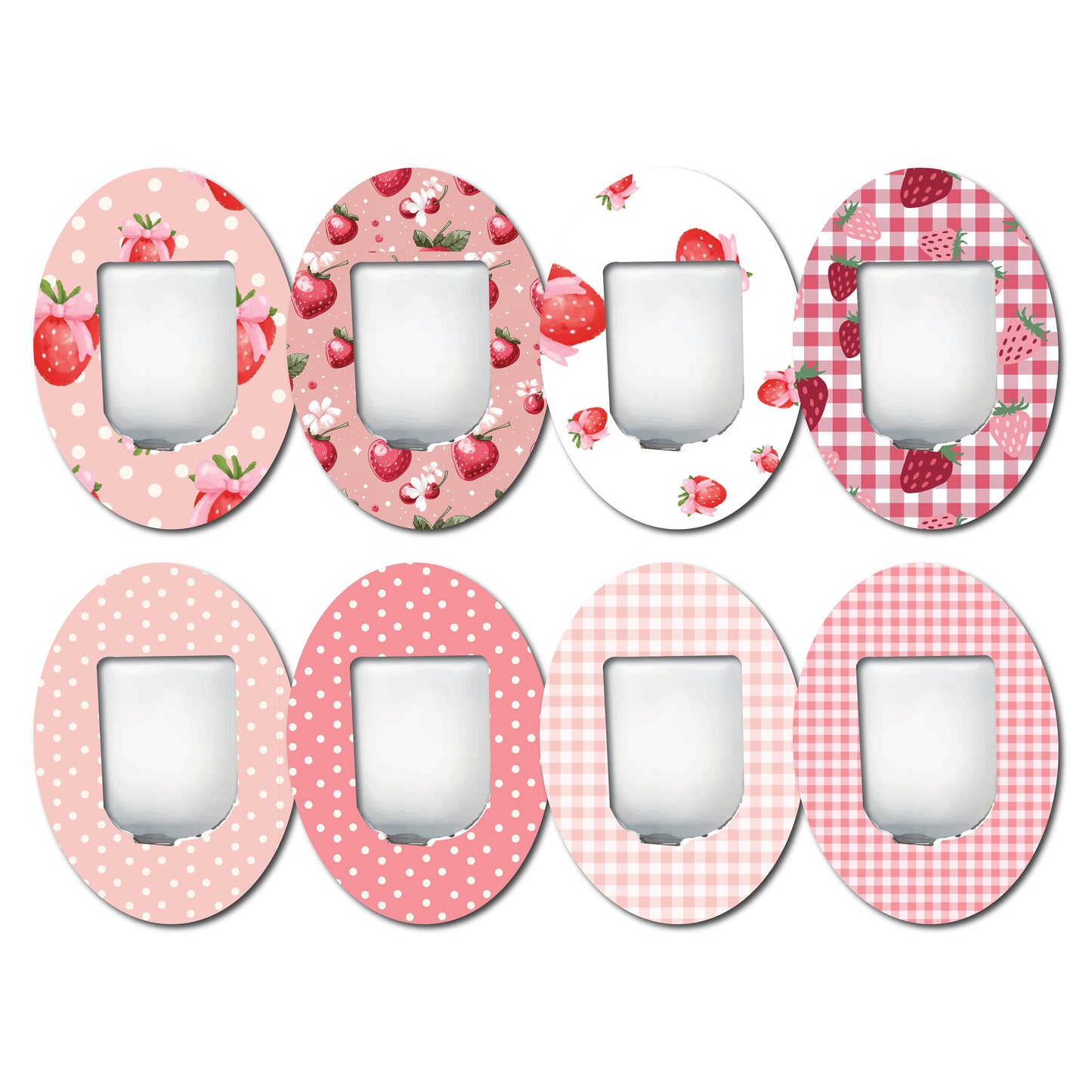 Strawberry Coquette Collection Omnipod- Set of 8 Patches