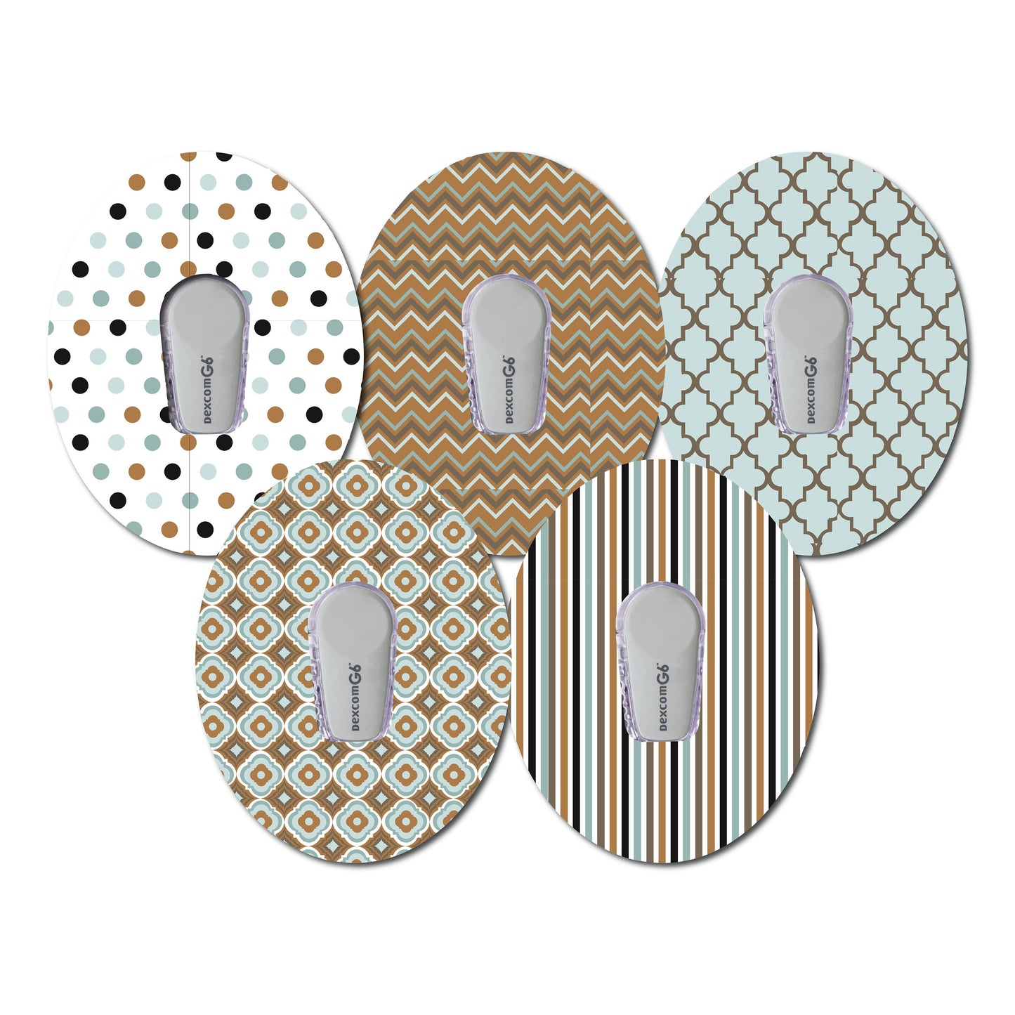 Masculine Dexcom G6 Collection Set of 5 Patch