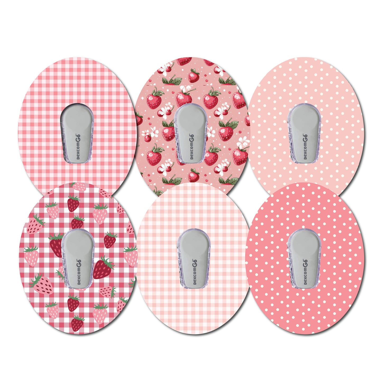 Strawberry Coquette Bundle Dexcom G6- Set of 6 Patches