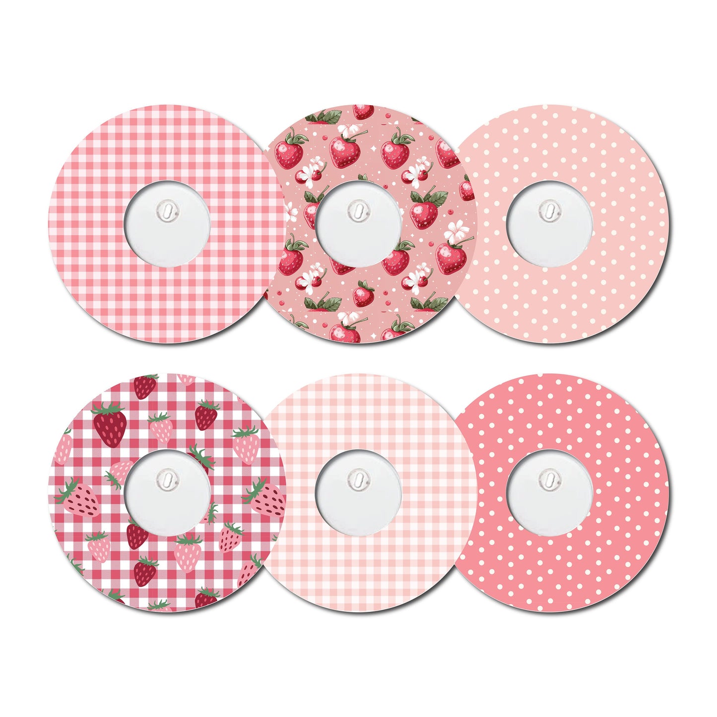 Strawberry Coquette Collection Freestyle 3- Set of 6 Patches