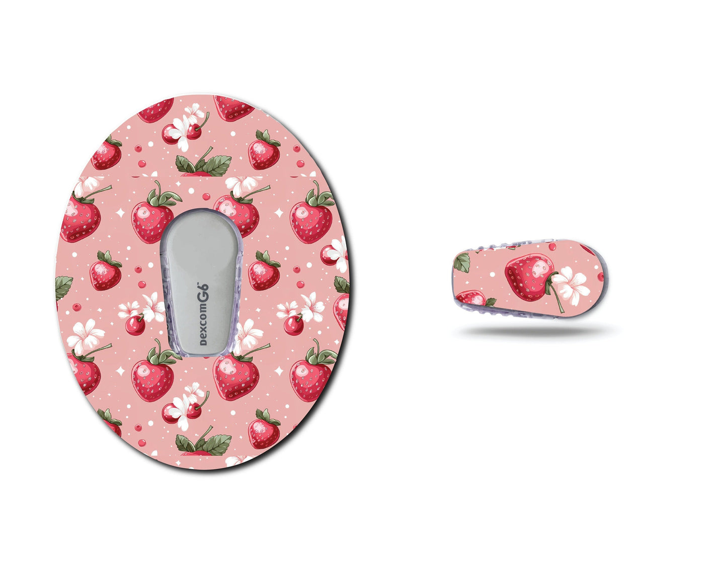 Strawberry Coquettes Blooms Continuous Glucose Monitor (CGM) Set