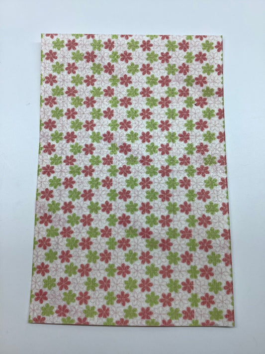 Pink and Green Flower Tubie Tape
