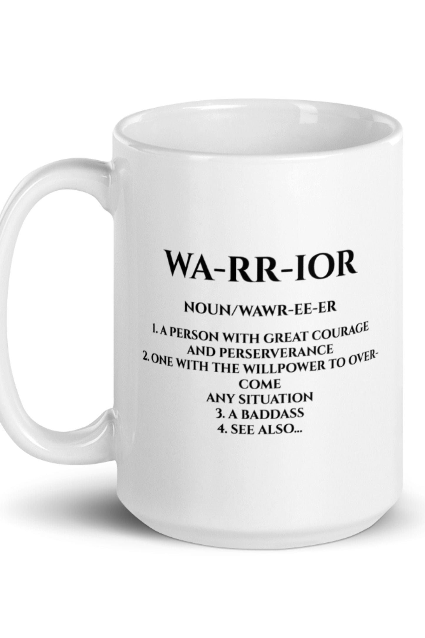 Custom Personalized Warrior Coffee Mug 15 oz. Survivor Mug