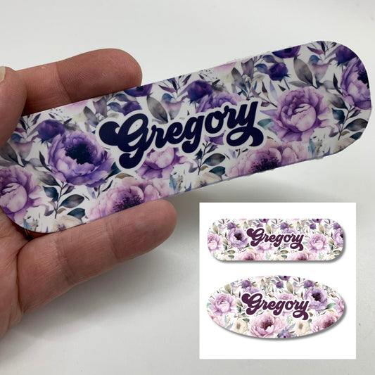 Purple Peony Flower Infinity or Kangaroo Joey Feeding Pump Sticker Decal