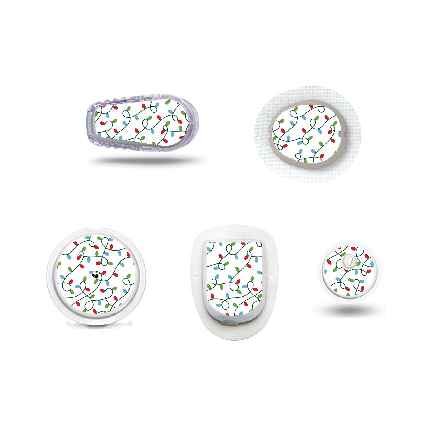 Tangled Lights Sticker for Freestyle Libre, Dexcom, Omnipod Continuous Glucose Monitor patches and stickers