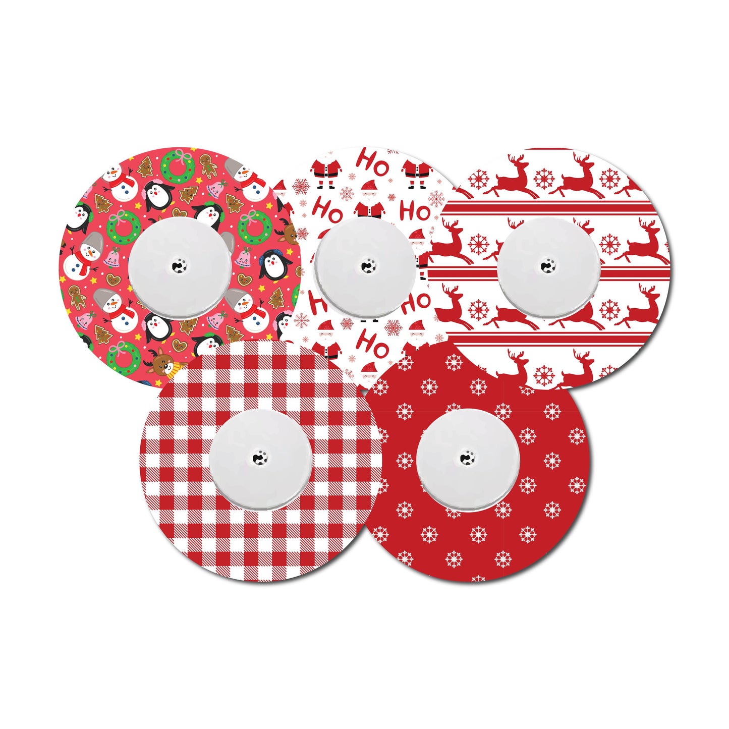 Free Style Libre Christmas Theme Patch Bundle for Freestyle LIbre, Dexcom, Omnipod Continuous Glucose Monitor patches and stickers