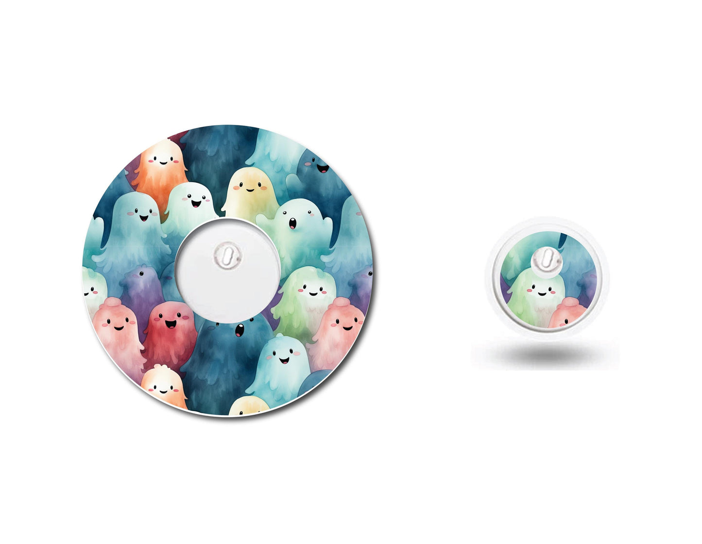 Pastel Ghosts Continuous Glucose Monitor (CGM) Decorative Set