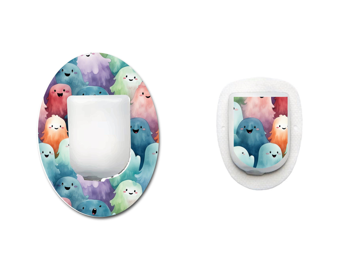 Pastel Ghosts Continuous Glucose Monitor (CGM) Decorative Set