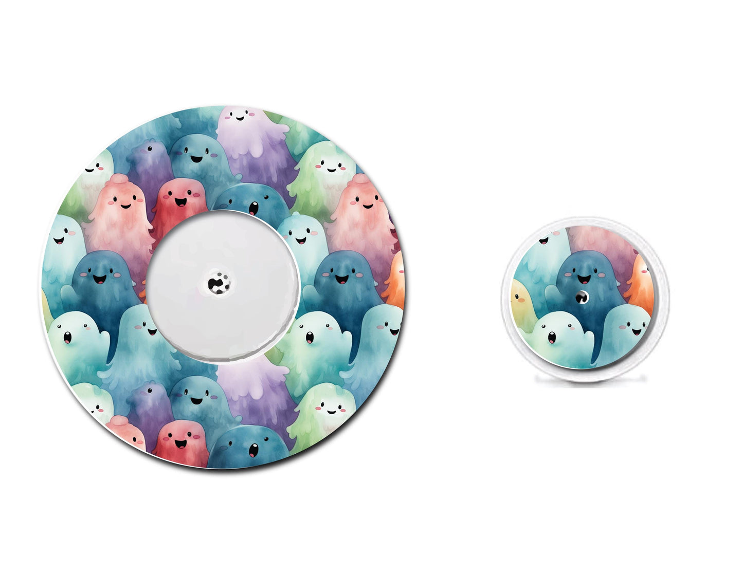 Pastel Ghosts Continuous Glucose Monitor (CGM) Decorative Set