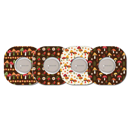 Mushroom Cottage Core CGM Set of 4 Collection G7