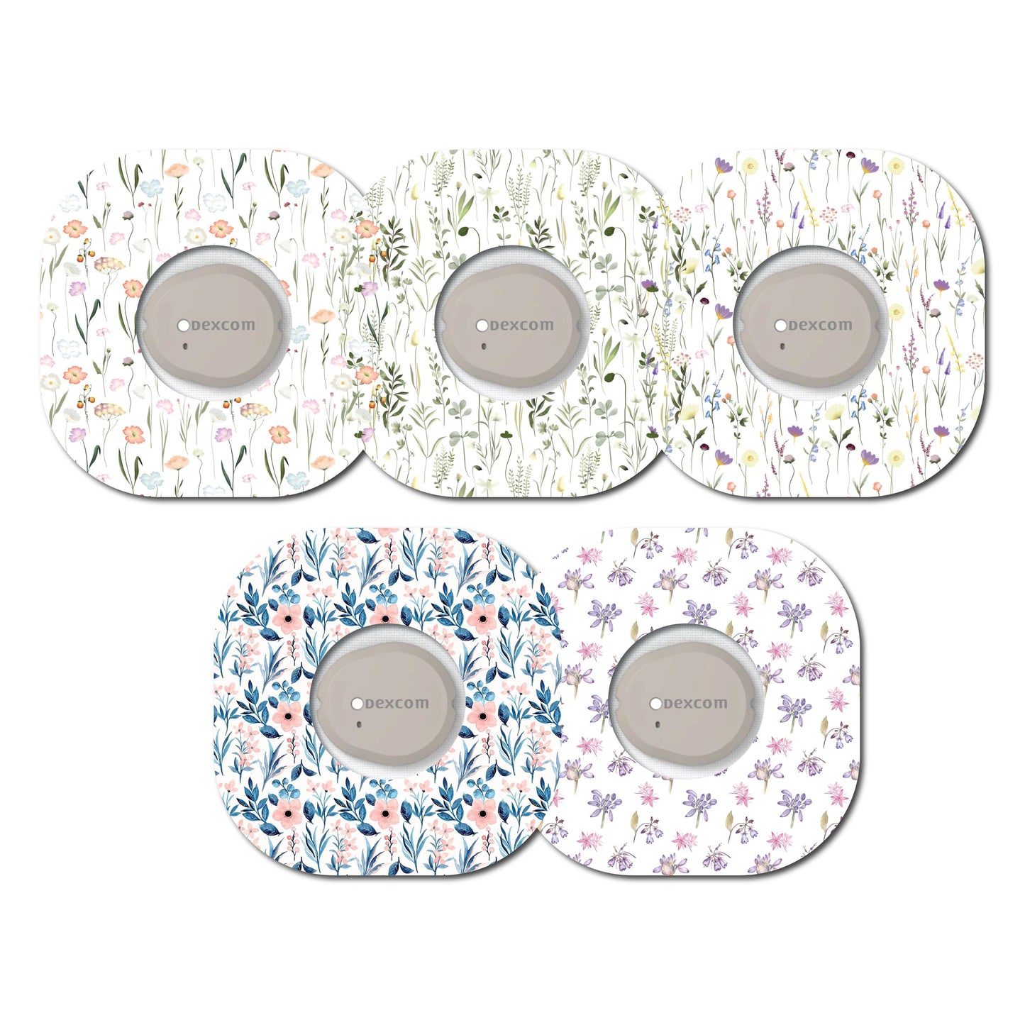 Wildflower Collection 5 Pack Dexcom G7 Patch