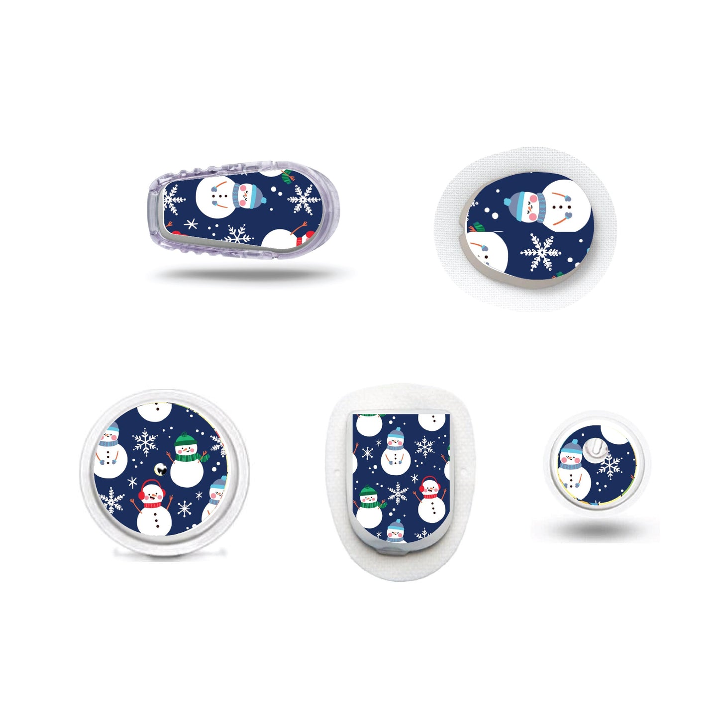 Snowmen CGM Sensor Sticker