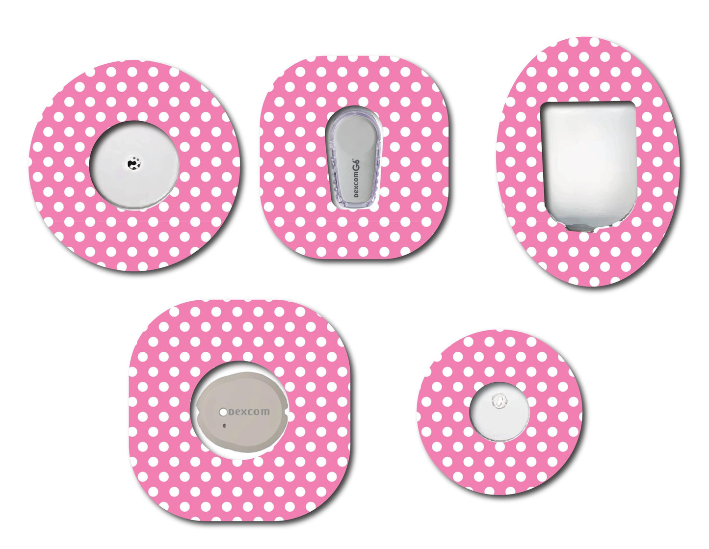 Pink Polka Dots CGM Patch
