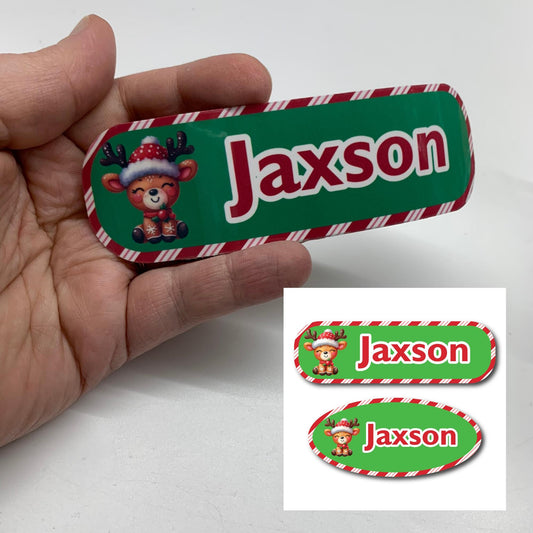 Reindeer Candy Cane Christmas Infinity or Kangaroo Joey Feeding Pump Decal