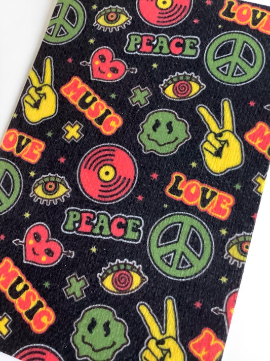 Retro Groovy Peace Tubie Tape