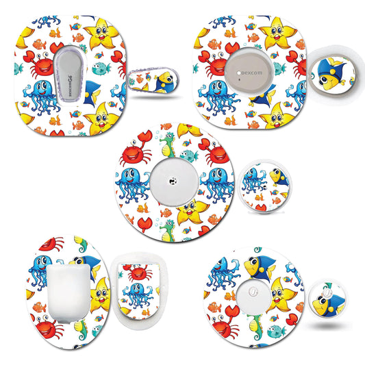 Sea Animals Continuous Glucose Monitor (CGM) Set